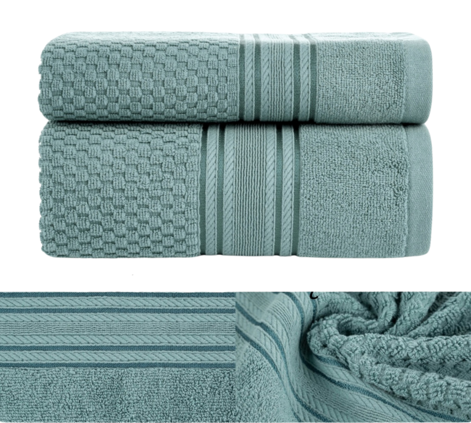 set_bavlnenych_uterakov_bledo_zelenej_farby